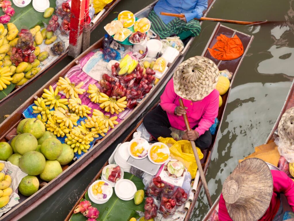 Bangkok canal floating market