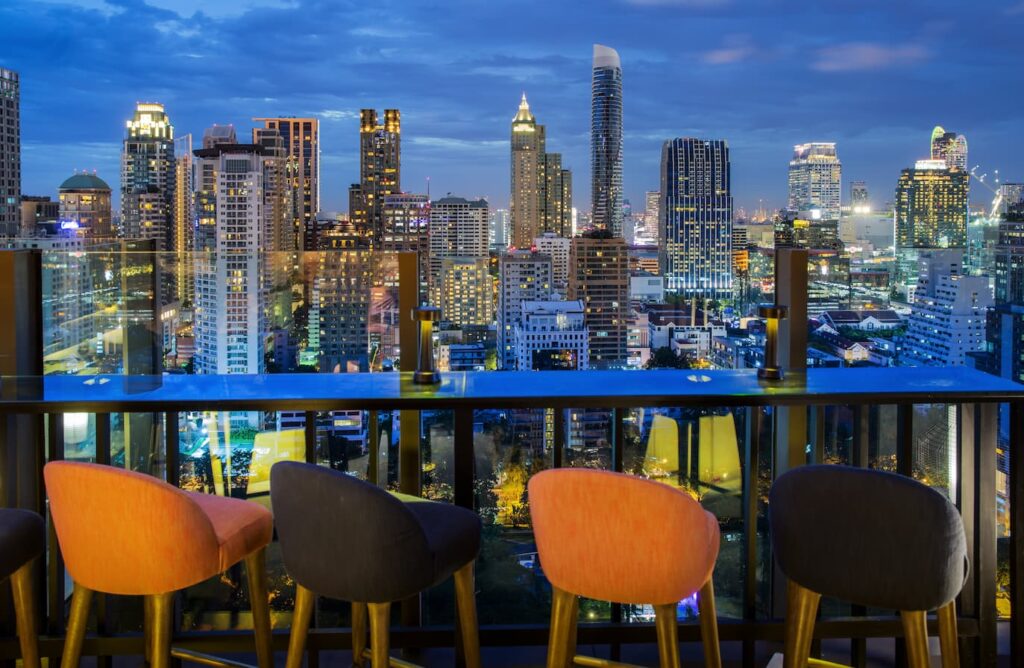 Skyline view of Bangkok